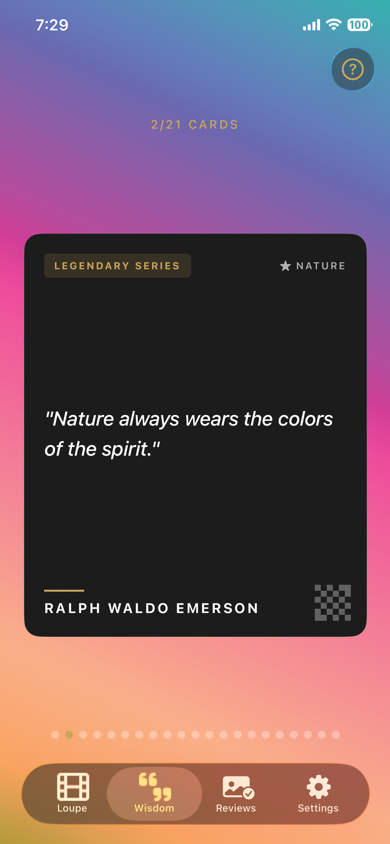 Wisdom quotes screen